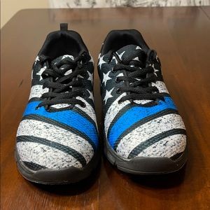 Printed Kicks-“Thin Blue Line Flag” Sneakers